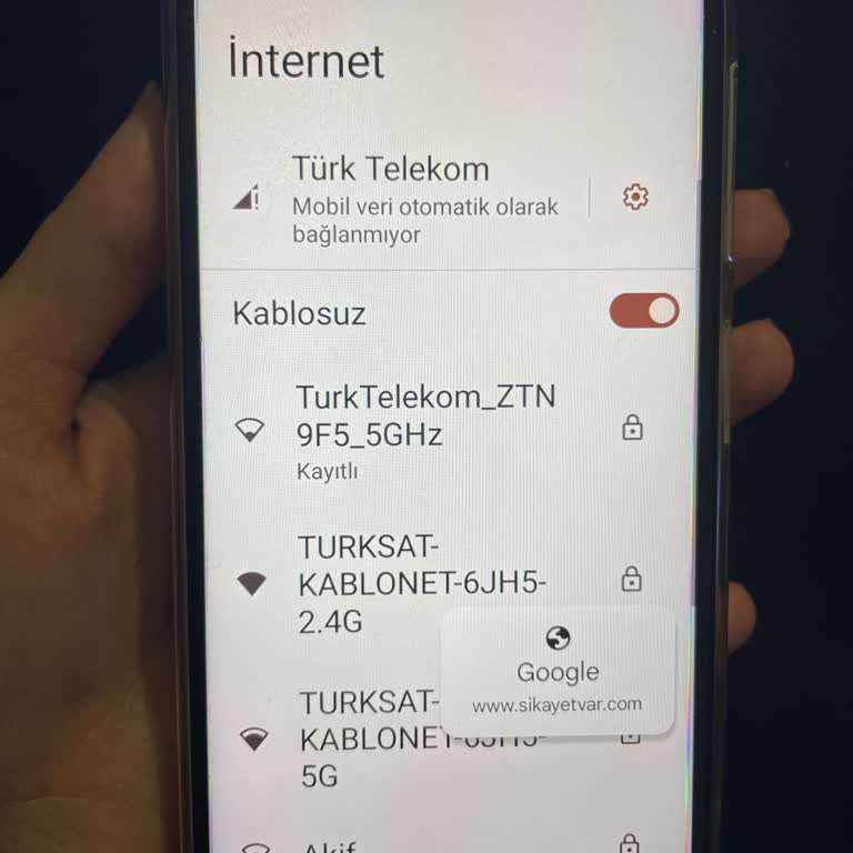 Wi-Fi Bağlantı Sorunu: Hiking A45 Cep Telefonu