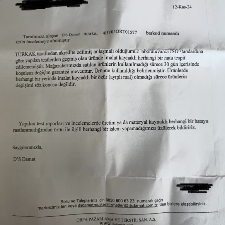 DS Damat'tan Aldığım Takım Elbise Sorunlu Çıktı