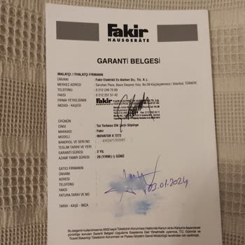 Fakir İnovator X 7272 Dikey Süpürge Batarya Sorunu