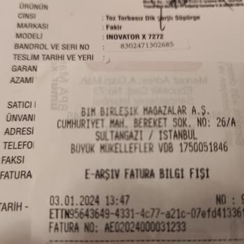 Fakir İnovator X 7272 Dikey Süpürge Batarya Sorunu