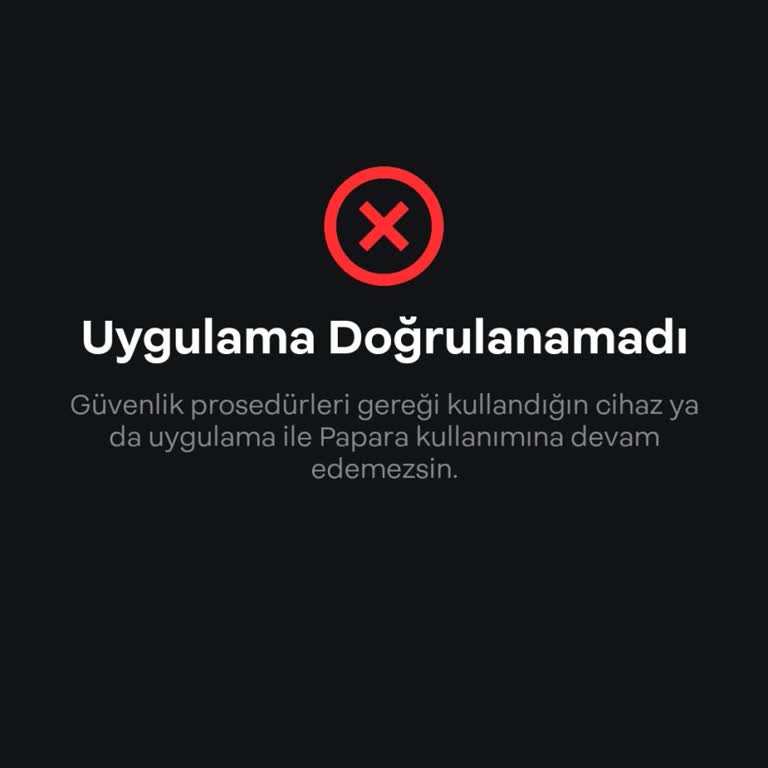 Papara Hesabına Erişim Sorunu