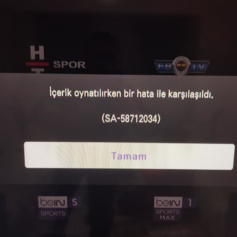 Bein Sports Kanallarının TV'de Açılmama Sorunu