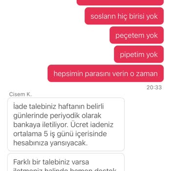 Eksik Sipariş Ve Yetersiz Geri Ödeme