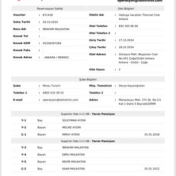 İptal Edilen Rezervasyonun İadesi Yapılmıyor