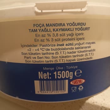Foça Süt Yoğurt Yoğurdun İçinden Sakız Çıktı