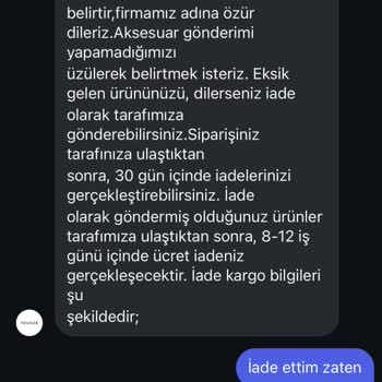 Eksik Ürün Ve Geciken İade Süreci