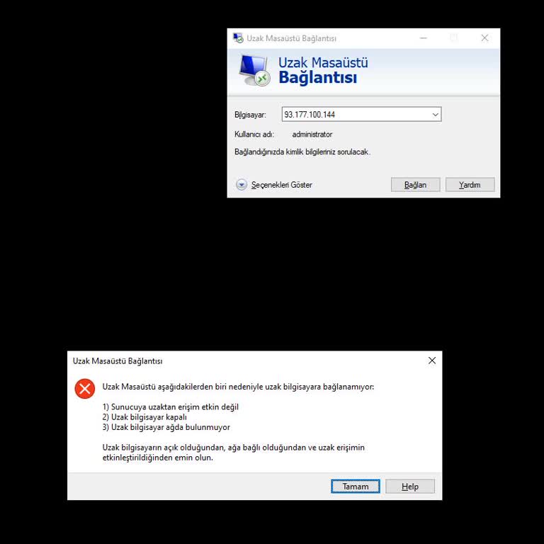 VDS Bağlantı Sorunu Ve İade Talebi