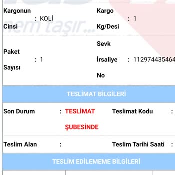 Aras Kargo Otosansit Şubesi Adres Sorunu Ve Teslimat Problemi