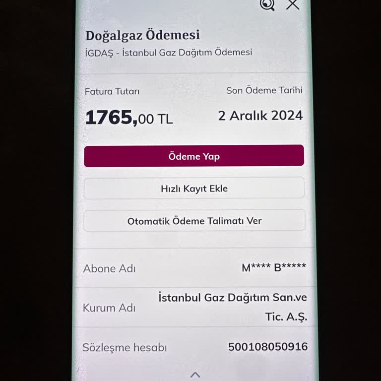 Fahiş Doğalgaz Faturası Şoku