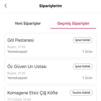 Yemek Sepeti'nde Çifte Pasta Kabusu