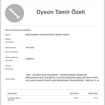 Dyson Ve Media Markt Arasında Sıkışan Müşteri: Çözüm Bekliyorum!