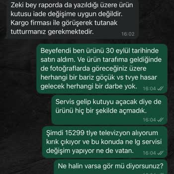 Kırık Televizyon Ve Sorumluluk Almayan İki Kurumsal Firma