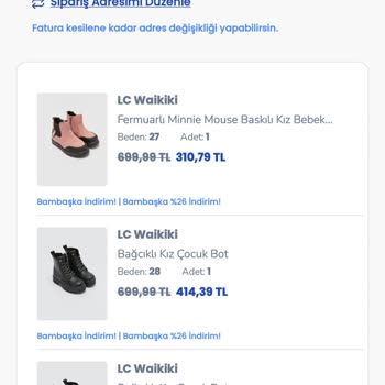 LCW Online Alışverişte Ödeme Sorunu