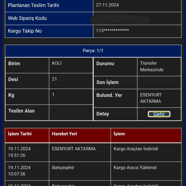 Kargo Aktarma Sorunu Ve Ulaşılamayan Destek