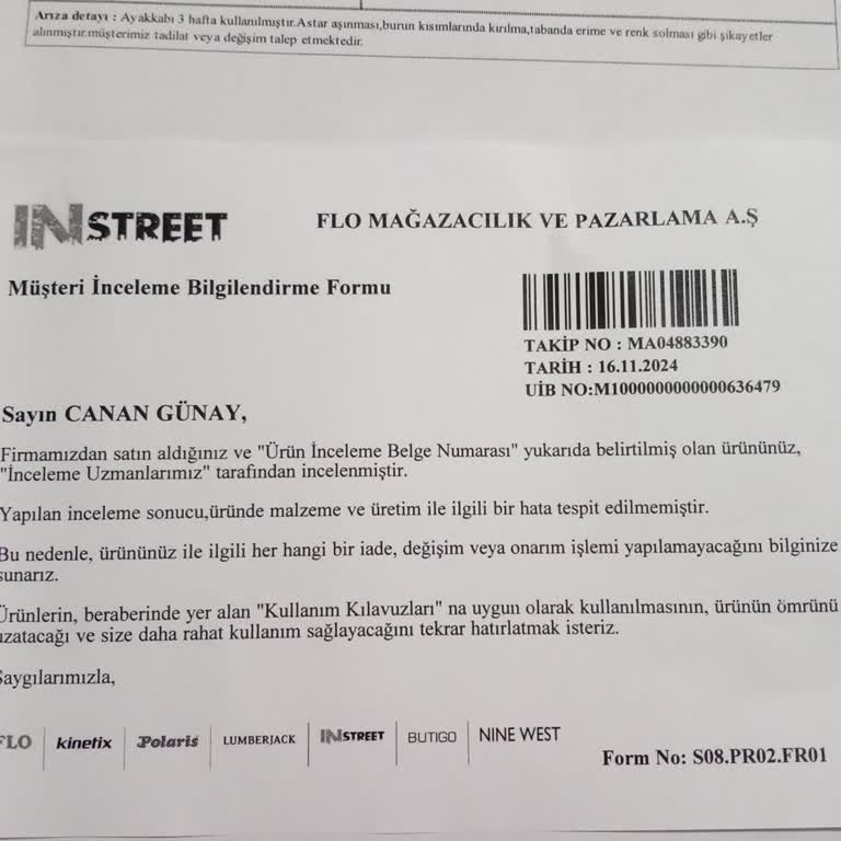 Lumberjack Ayakkabının Hızla Deforme Olması