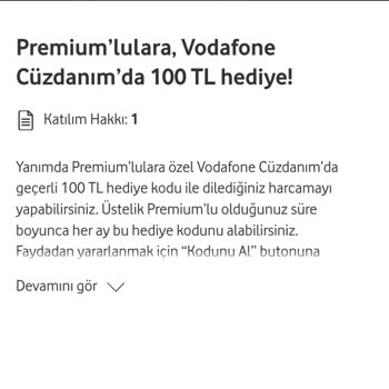 Vodafone Kampanya Kodu Sorunu