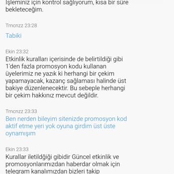 Promosyon Kodu Hatası Ve Ödeme Sorunu