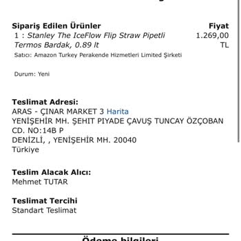 Amazon'dan Gelen Hasarlı Termos Ve İade Sorunu