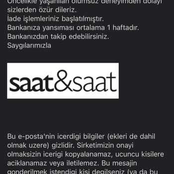 İade Edilmeyen Bileklik Ücreti Sorunu