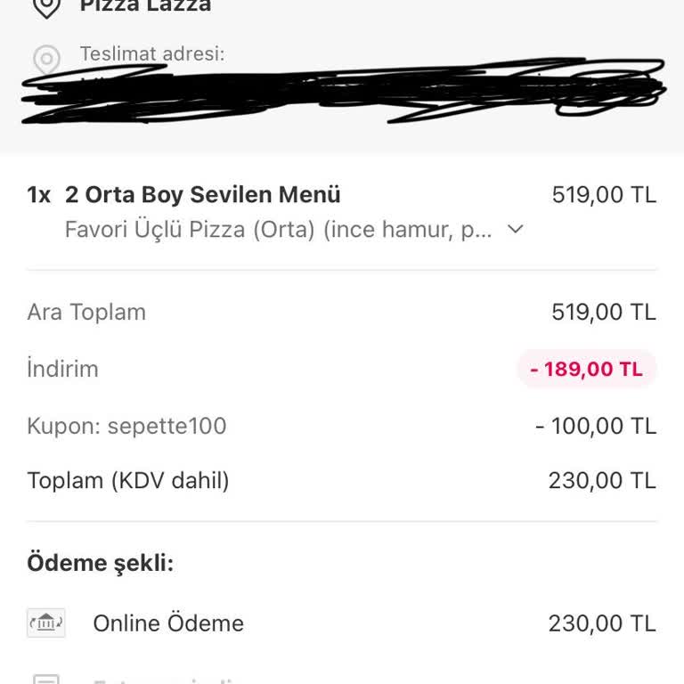 Yemek Siparişi İptali Ve İade Sorunu