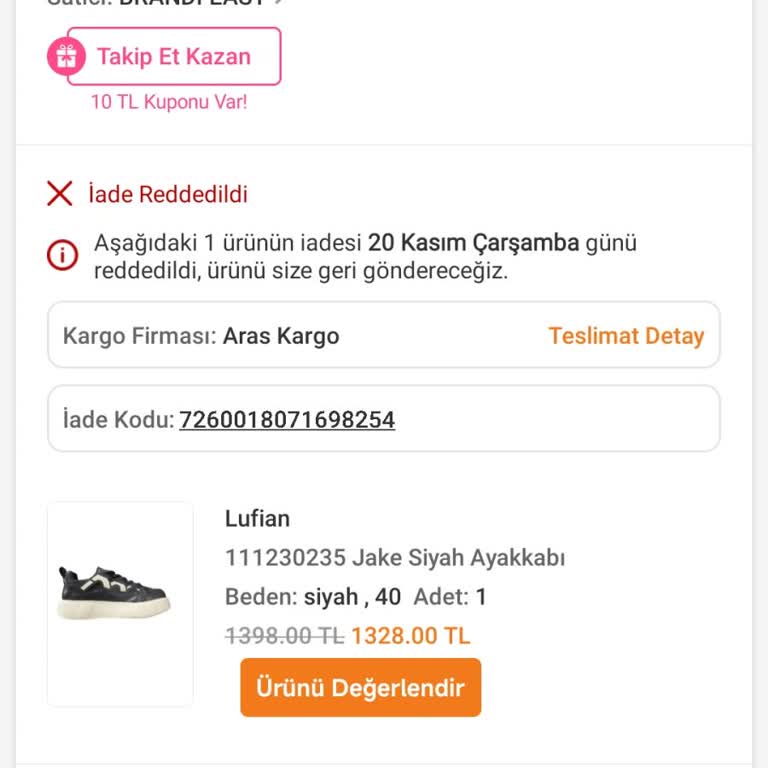 Trendyol'da Ayakkabı Sorunu Ve Müşteri Hizmetleri Deneyimi