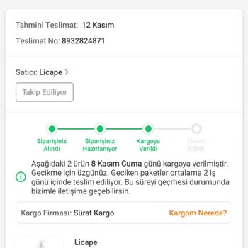Kargo Gecikmesi Ve İade Sorunu
