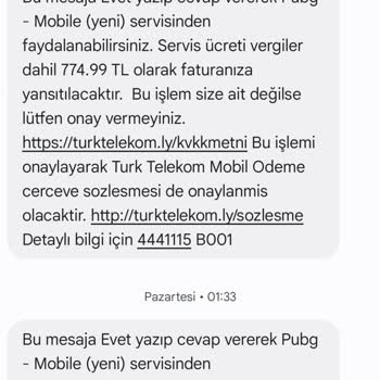 Kullanmadığım Uygulama İçin Haksız Fatura
