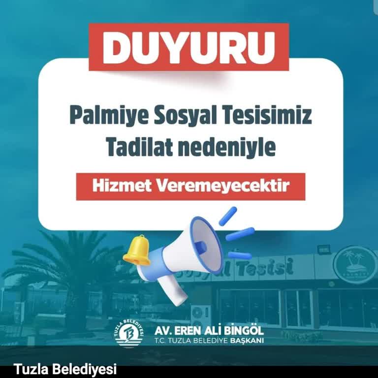 Palmiye Balık Sosyal Tesisleri'nin Belirsiz Tadilat Süreci