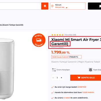 Xiaomi Fritöz Servis Karmaşası Ve Sepet Sorunu