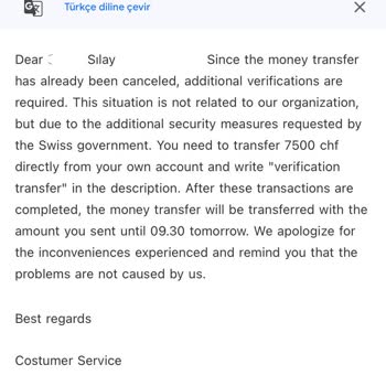 Wise and J.P. Morgan Chase Failed to Transfer My Salary to Türkiye Account