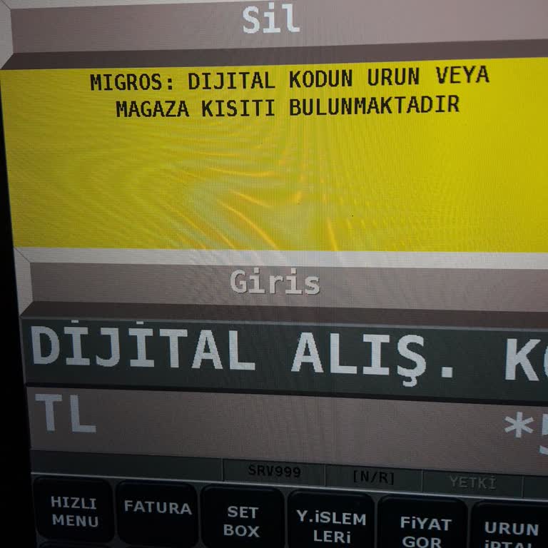 Migros Dijital Kodlarının Mağazada Kullanılamaması