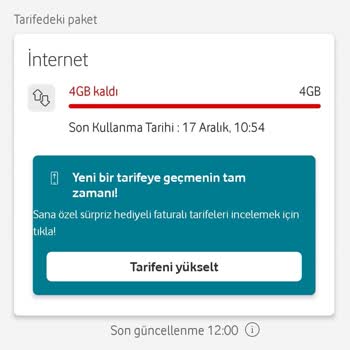 Vodafone Yanımda Uygulaması Hatası Ve Yanlış Paket Yüklemesi
