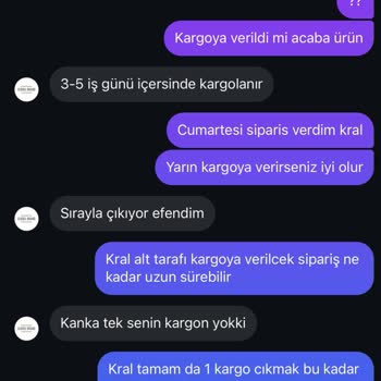 Siparişim Hâlâ Kargoya Verilmedi Ve İletişim Sorunu Yaşıyorum