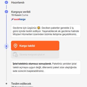 Kargo Sorunu Ve Müşteri Hizmetleri Yetersizliği