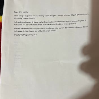 Ayakkabı İadesinde Kargo Bantlama Sorunu