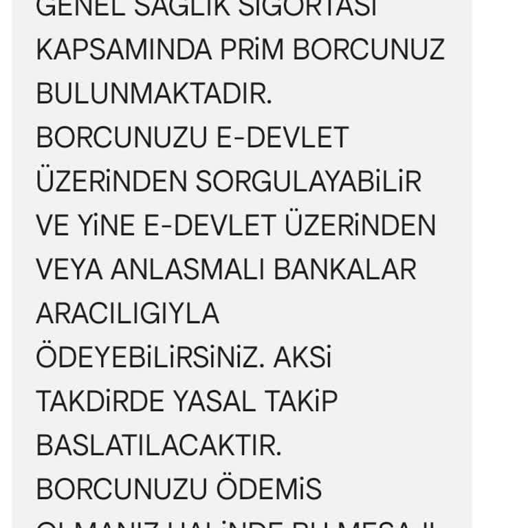 SGK Genel Sağlık Sigortası Borcu Şikayeti