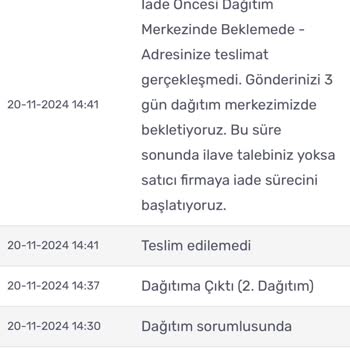 Teslim Edilmeyen Kargo Ve Yanıltıcı Mesajlar
