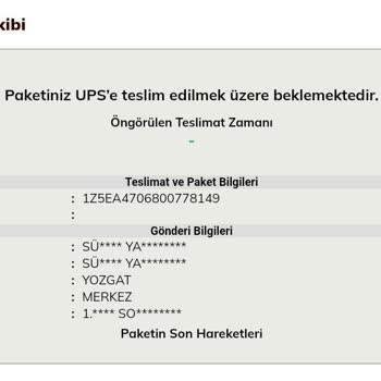 Trendyol'dan Sipariş Edilen Sehpalar Kargoya Verilmedi!