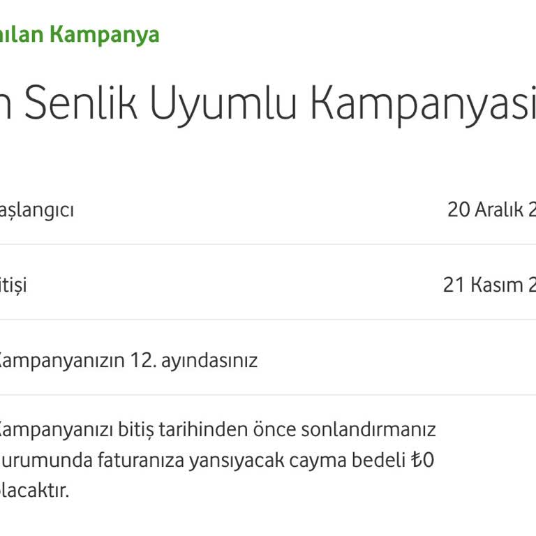 Taahhüt Süresi Ve Yanıltıcı Tarife Bilgileri
