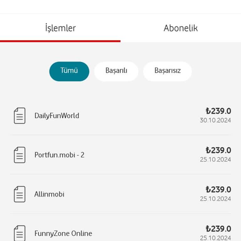 Vodafone Faturama Yanlış Mobil Ödeme Yansıttı