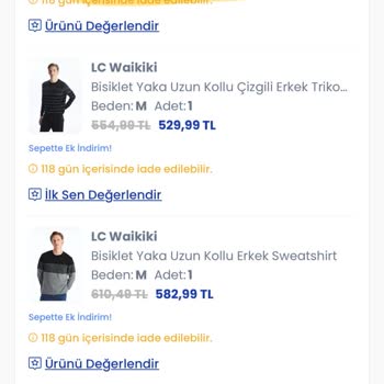LCW Online Alışverişte Eksik Ürün Sorunu