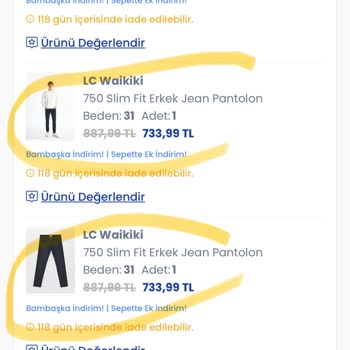 LCW Online Alışverişte Eksik Ürün Sorunu