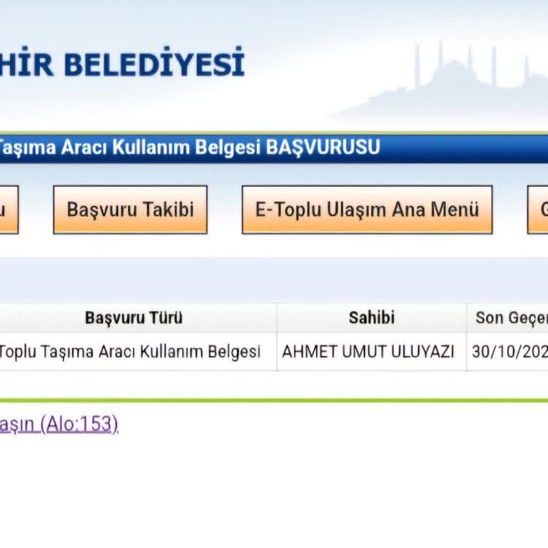 İBB Şoför Kartı Başvurusunda Belirsizlik