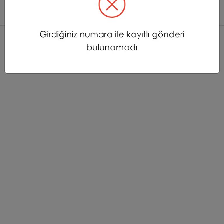 Kargo Takip Numarası Hatası Ve Bilgilendirme Eksikliği