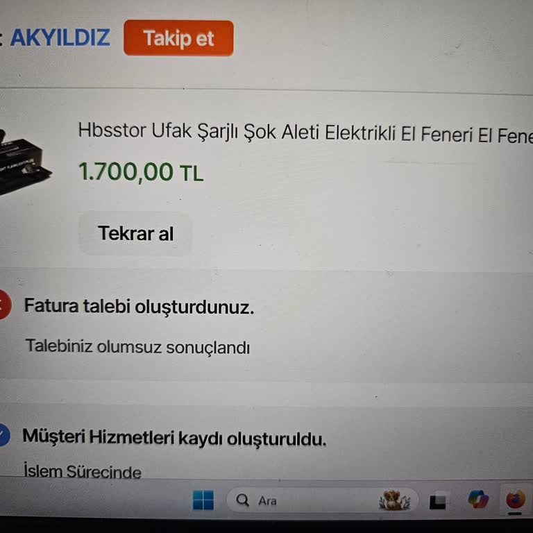 Hepsiburada Ve Akyıldız Firması İle İade Sürecinde Yaşanan Sorunlar