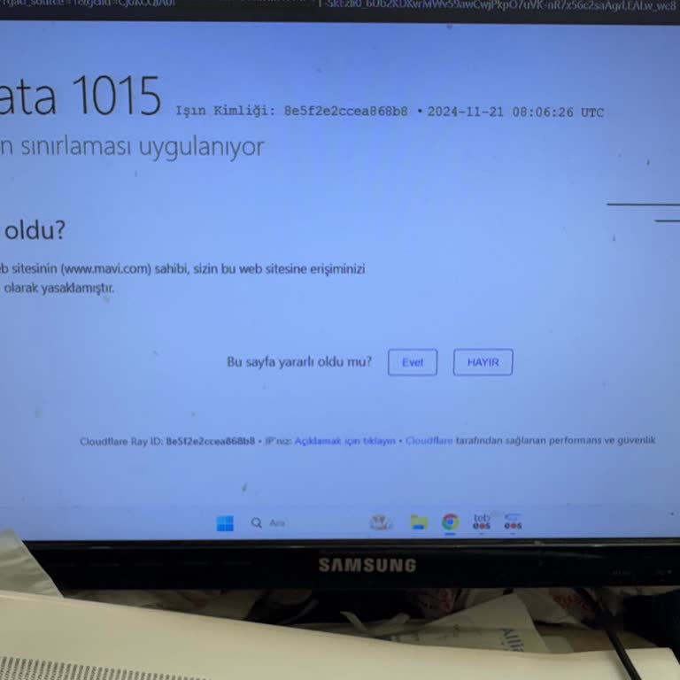 Mavi.com Sitesine Erişim Sorunu
