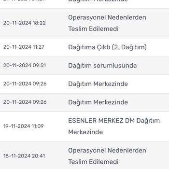 Kargo Teslimatında Sürekli Gecikme Ve İletişim Sorunu