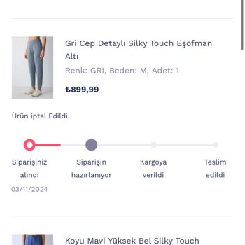 Penti'den Eksik Ürün Ve İade Sorunu