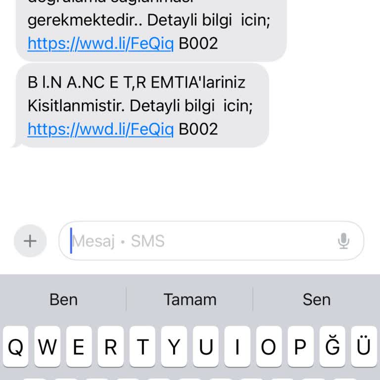 Bilinmeyen Binance Hesabı Ve MASAK Mesajı