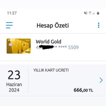 Haksız Kart Ücreti İadesi Talebi
